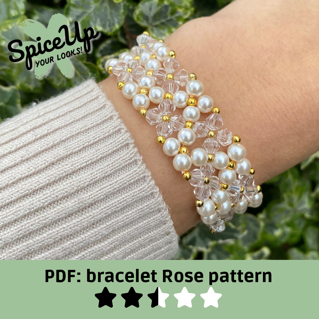 PDF: Bracelet Rose pattern