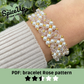 PDF: Bracelet Rose pattern