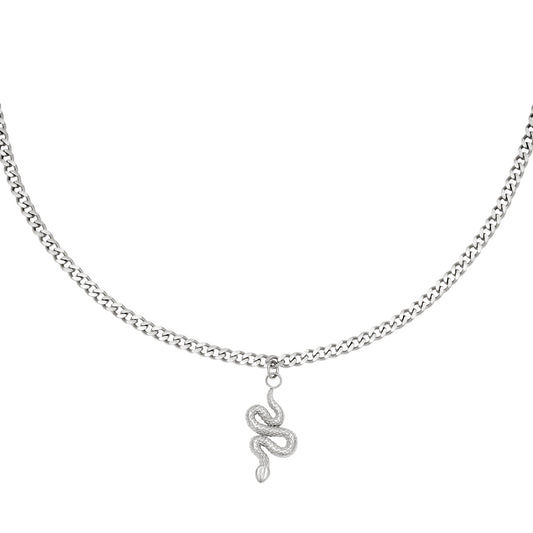 Stainless Steel Snake Silver