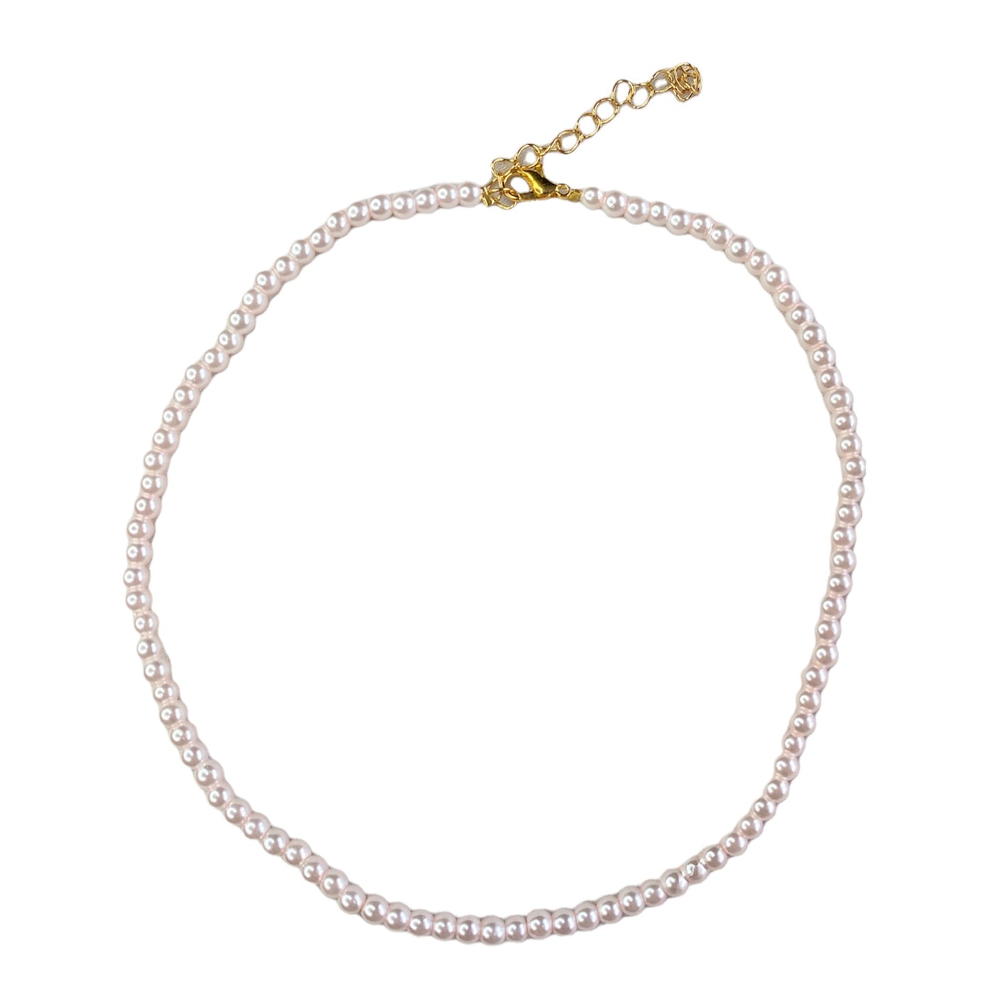 Pearl necklace light pink