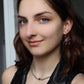 Stainless steel Lilac stone necklace