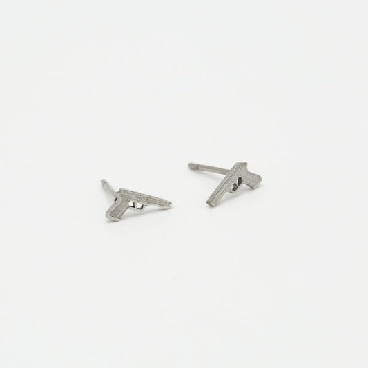 Stainless Steel Silver Gun studs