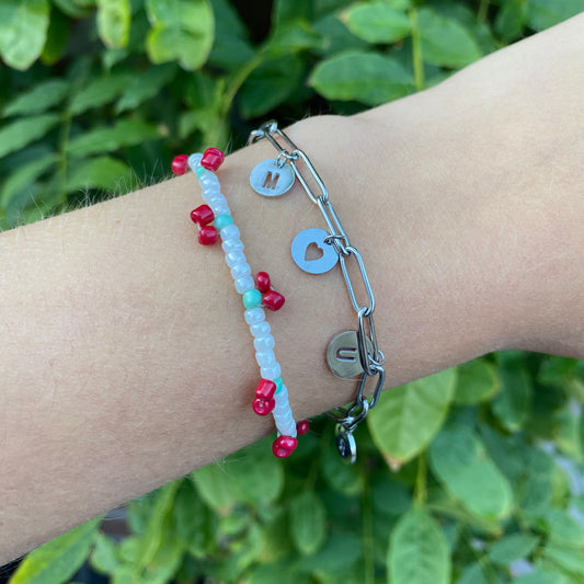 Stretch bracelet cherry