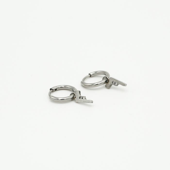 Stainless steel gun earrings