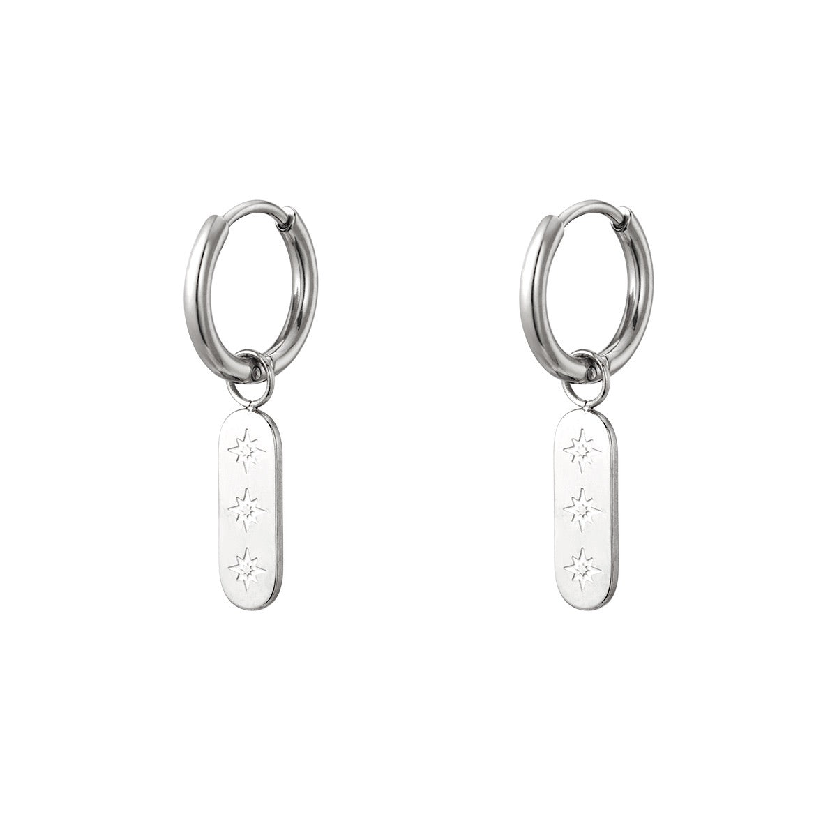 Stainless steel earrings sun