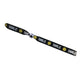 Ribbon bracelet smiley black